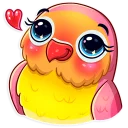 ☺️-Love Bird, Telegram Sticker