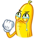 😢-Lovely Banana, Telegram Sticker
