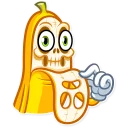 💀-Lovely Banana, Telegram Sticker
