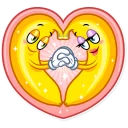 💑-Lovely Banana, Telegram Sticker