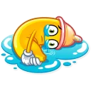 😭-Lovely Banana, Telegram Sticker