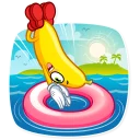 🏖-Lovely Banana, Telegram Sticker