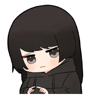 🖤-Low Tension Couple [@TodorokiShouto], Telegram Sticker
