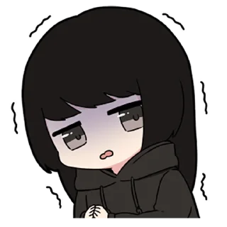 🖤-Low Tension Couple [@TodorokiShouto], Telegram Sticker