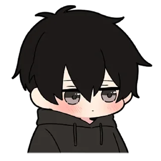 🖤-Low Tension Couple [@TodorokiShouto], Telegram Sticker