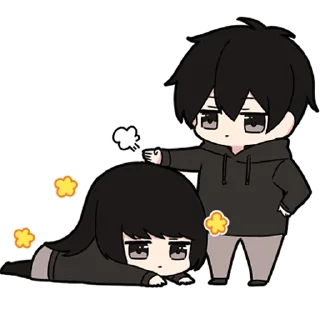 ❤️-Low Tension Couple [@TodorokiShouto], Telegram Sticker