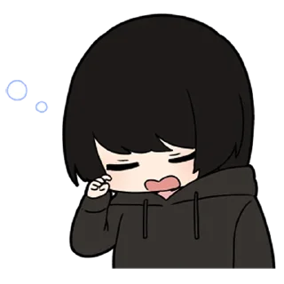 🖤-Low Tension Couple [@TodorokiShouto], Telegram Sticker