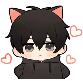 🖤-Low Tension Couple [@TodorokiShouto], Telegram Sticker