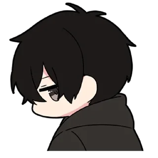 🖤-Low Tension Couple [@TodorokiShouto], Telegram Sticker
