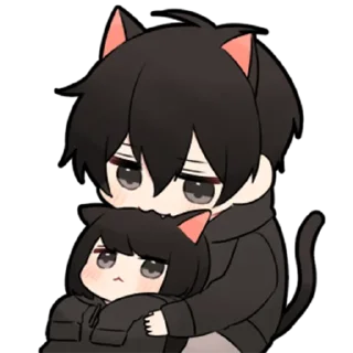 🖤-Low Tension Couple [@TodorokiShouto], Telegram Sticker