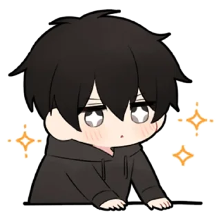 🖤-Low Tension Couple [@TodorokiShouto], Telegram Sticker
