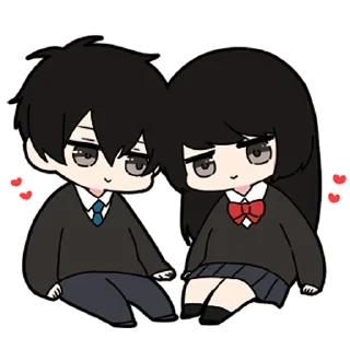 ❤️-Low Tension Couple [@TodorokiShouto], Telegram Sticker