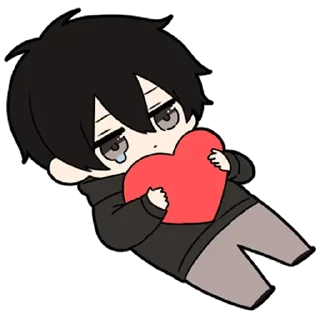 🖤-Low Tension Couple [@TodorokiShouto], Telegram Sticker