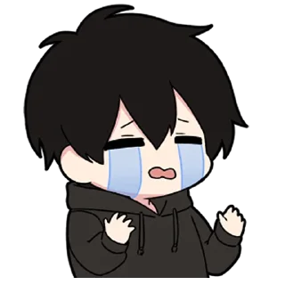 🖤-Low Tension Couple [@TodorokiShouto], Telegram Sticker
