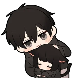 🖤-Low Tension Couple [@TodorokiShouto], Telegram Sticker
