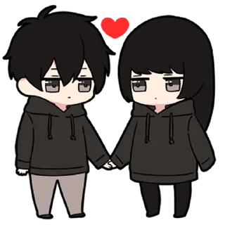 ❤️-Low Tension Couple [@TodorokiShouto], Telegram Sticker