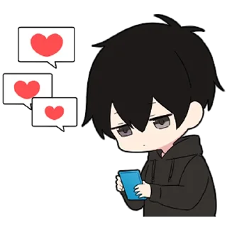 ❤️-Low Tension Couple [@TodorokiShouto], Telegram Sticker