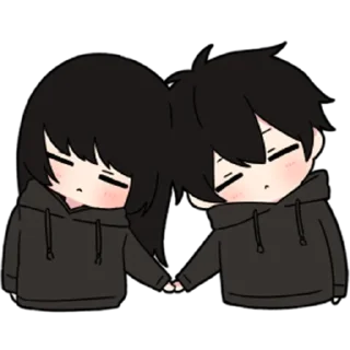 ❤️-Low Tension Couple [@TodorokiShouto], Telegram Sticker
