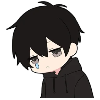 🖤-Low Tension Couple [@TodorokiShouto], Telegram Sticker