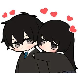 ❤️-Low Tension Couple [@TodorokiShouto], Telegram Sticker