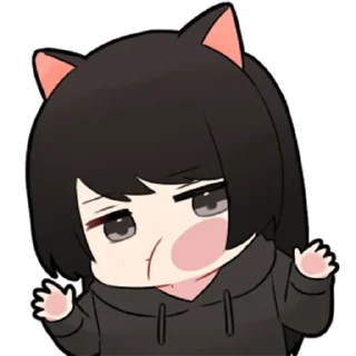 🖤-Low Tension Couple [@TodorokiShouto], Telegram Sticker