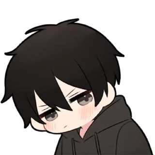 🖤-Low Tension Couple [@TodorokiShouto], Telegram Sticker