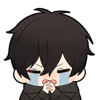 🖤-Low Tension Couple [@TodorokiShouto], Telegram Sticker