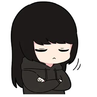 🖤-Low Tension Couple [@TodorokiShouto], Telegram Sticker