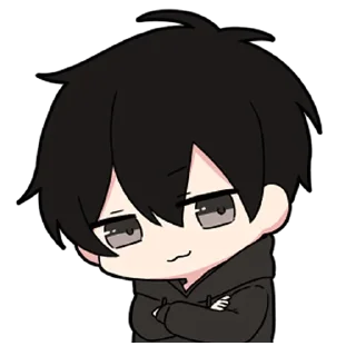 🖤-Low Tension Couple [@TodorokiShouto], Telegram Sticker