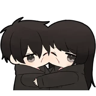 🖤-Low Tension Couple [@TodorokiShouto], Telegram Sticker