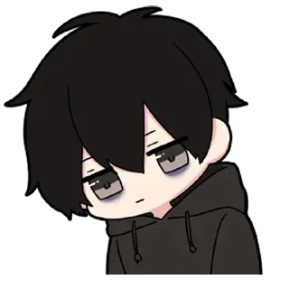🖤-Low Tension Couple [@TodorokiShouto], Telegram Sticker