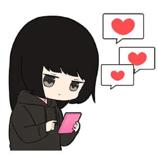 🖤-Low Tension Couple [@TodorokiShouto], Telegram Sticker