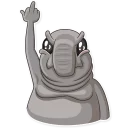 🖕-Homunculus Loxodontus, Telegram Sticker