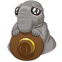 😥-Homunculus Loxodontus, Telegram Sticker