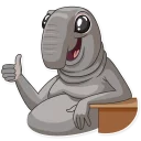 👍-Homunculus Loxodontus, Telegram Sticker