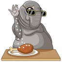 👨-Homunculus Loxodontus, Telegram Sticker