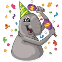 🎉-Homunculus Loxodontus, Telegram Sticker