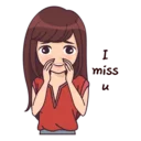 😌-Madly about you, Telegram Sticker