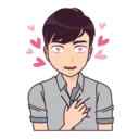 😍-Madly about you, Telegram Sticker