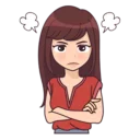 👩-Madly about you, Telegram Sticker