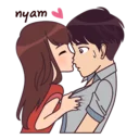 😚-Madly about you, Telegram Sticker