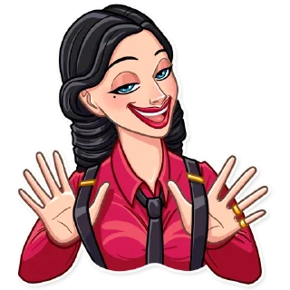 👐-Mafia Girl, Telegram Sticker