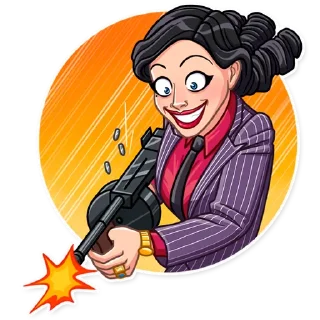 😈-Mafia Girl, Telegram Sticker