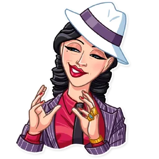 😬-Mafia Girl, Telegram Sticker