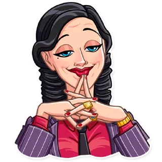 😏-Mafia Girl, Telegram Sticker