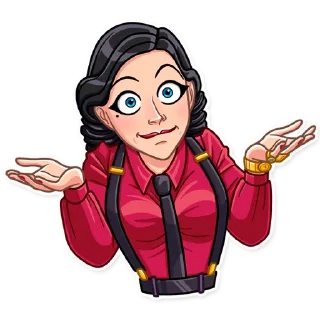 🤷‍♀️-Mafia Girl, Telegram Sticker