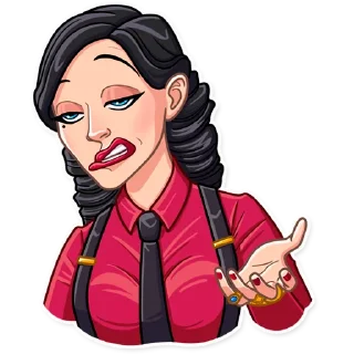 😒-Mafia Girl, Telegram Sticker