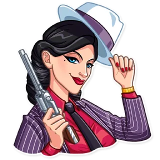 👋-Mafia Girl, Telegram Sticker