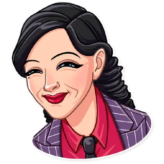 😑-Mafia Girl, Telegram Sticker
