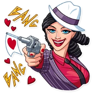 ❤️-Mafia Girl, Telegram Sticker